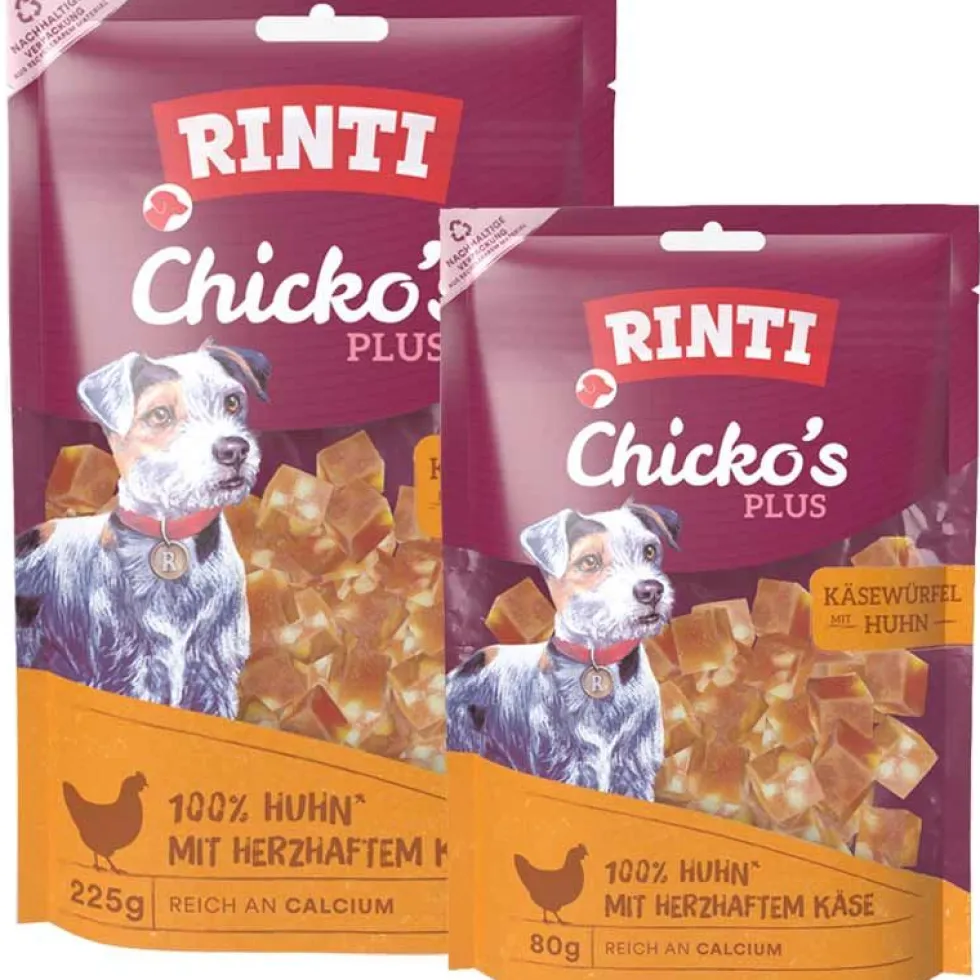 Rinti Snack Chickos PLUS Käsewürfel mit Huhn