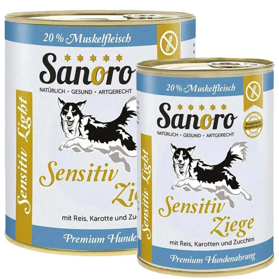 Sanoro Sensitiv Light Ziege mit Bio-Reis und Bio-Karotten