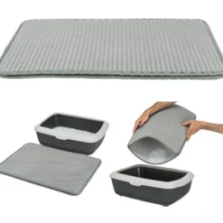 Sieb-Vorleger für Katzentoiletten, EVA, grau