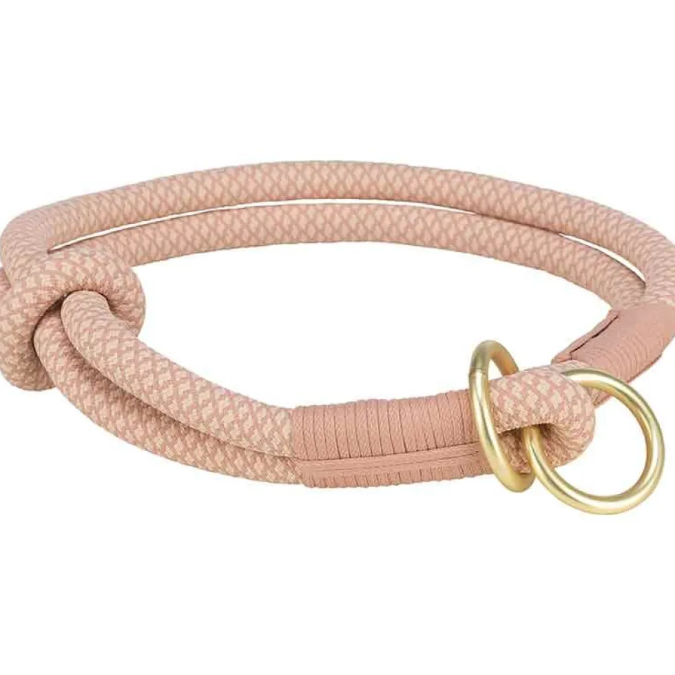 Soft Rope Zug-Stopp-Halsband, rosa-hellrosa