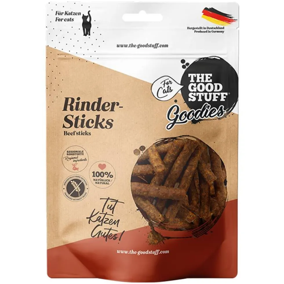 The Goodstuff Katze Rinder-Sticks 150g