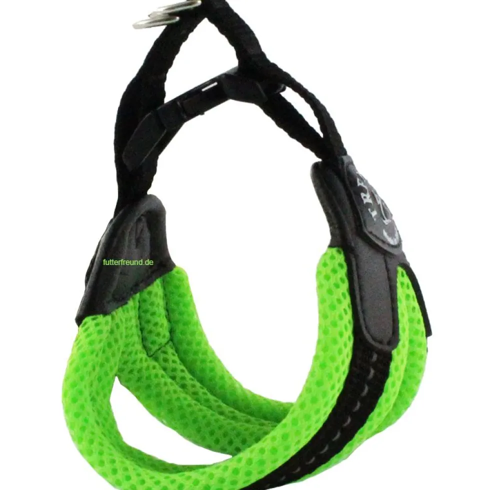 Tre Ponti Easy Fit Soft-Geschirr NEON, atmungsaktiv, grün