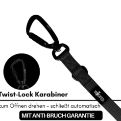 Woofed Nylon Pro Führleine verstellbar, Griff, L:2,5m